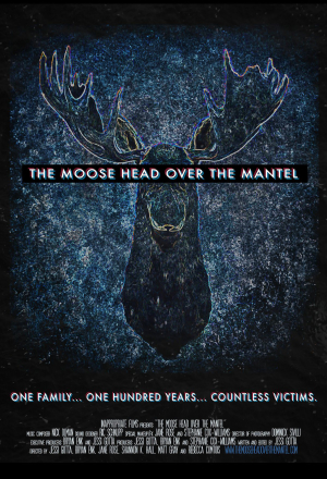 Лосиная голова над камином